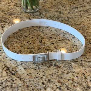 J. Lindeberg Mens White Belt Size 32”/90cm